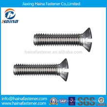 Stock China Supplier DIN964 Stainless Steel Oval Slotted Machine Screws
